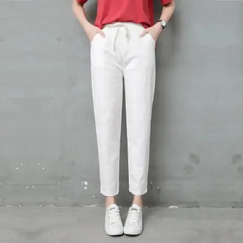 Lace-Up Long Ankle Length Trousers