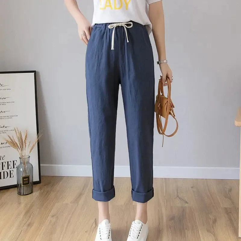 Lace-Up Long Ankle Length Trousers