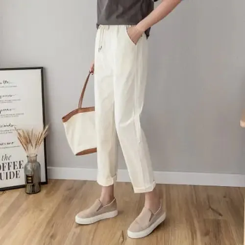 Lace-Up Long Ankle Length Trousers