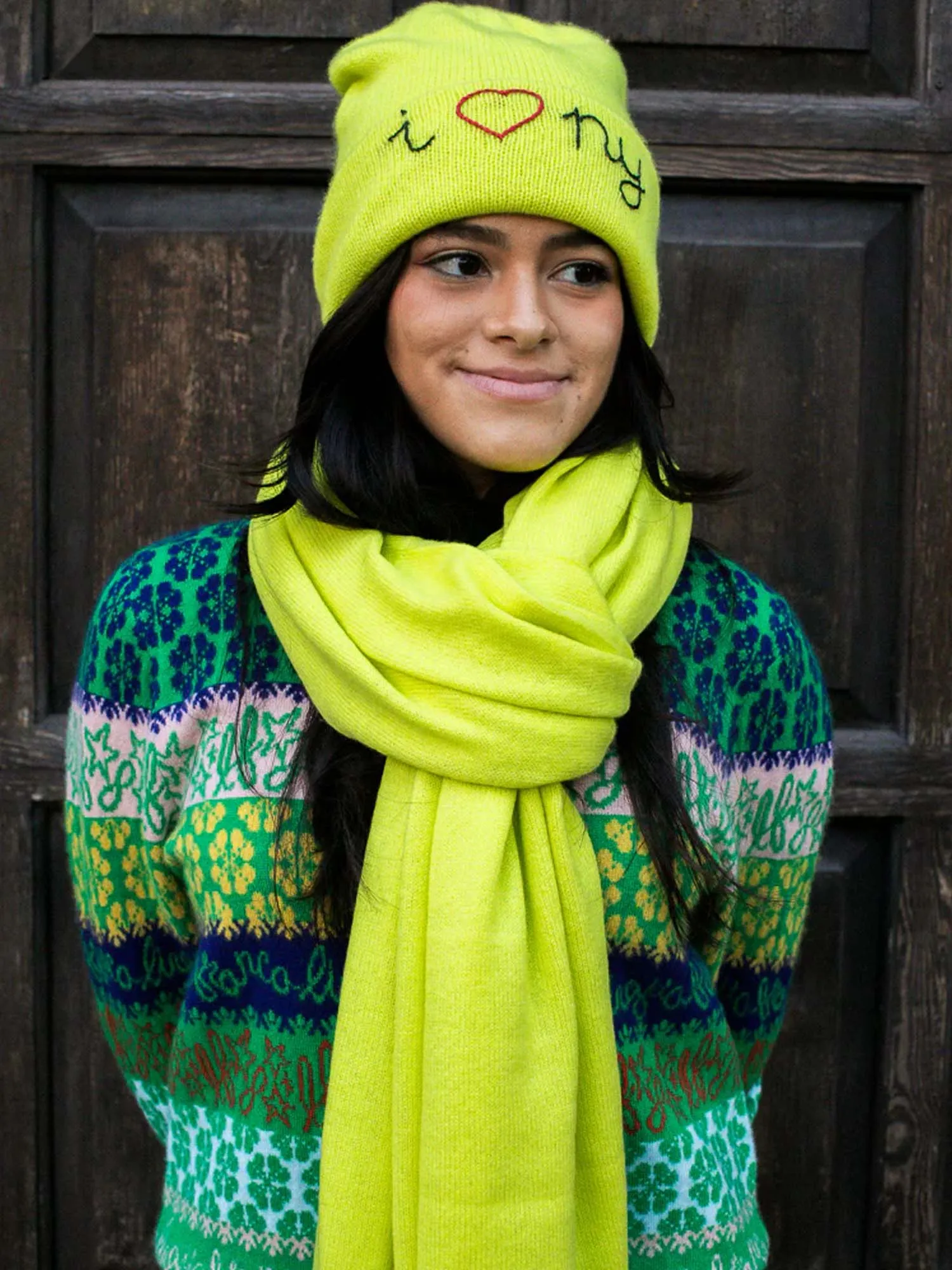 Lingua Franca Cashmere Scarf