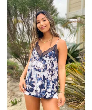 Lost In Space Tie Dye Cami Indigo