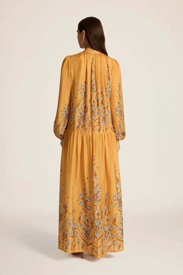 Luca Dress in Valencia Sienna