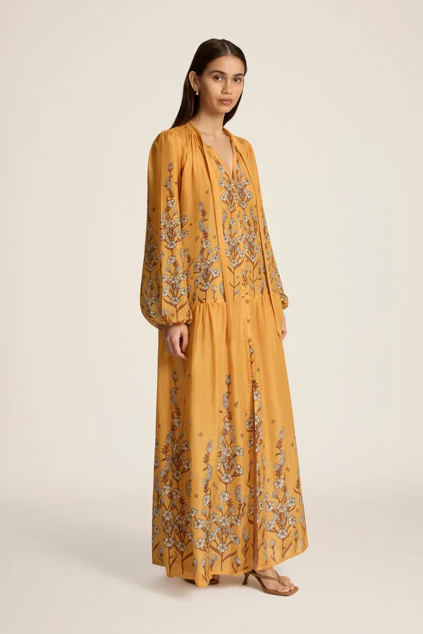 Luca Dress in Valencia Sienna