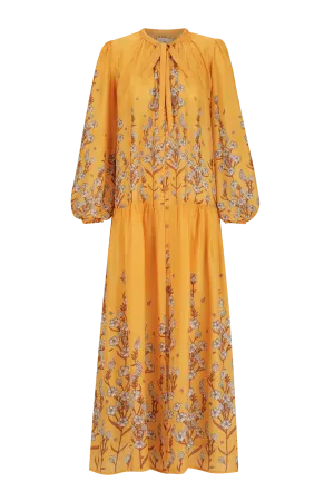 Luca Dress in Valencia Sienna