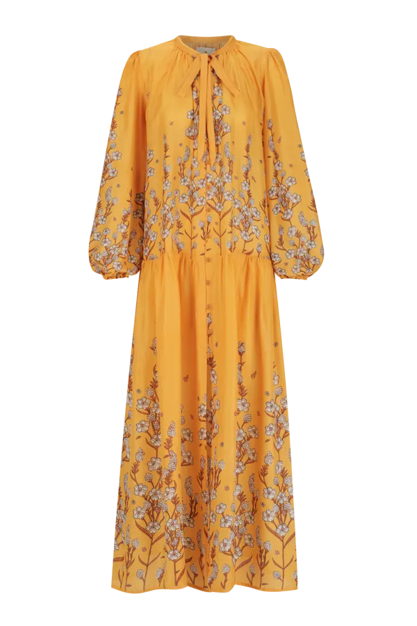 Luca Dress in Valencia Sienna