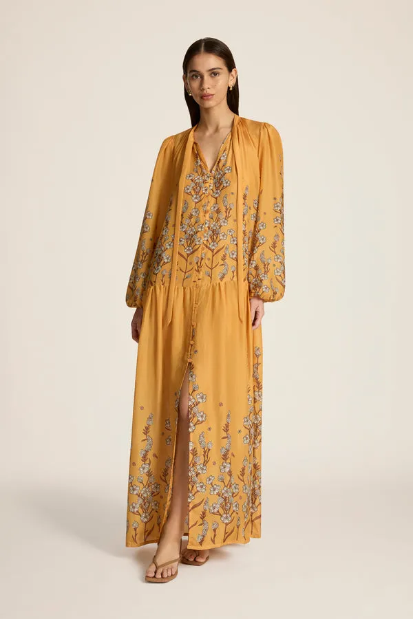 Luca Dress in Valencia Sienna
