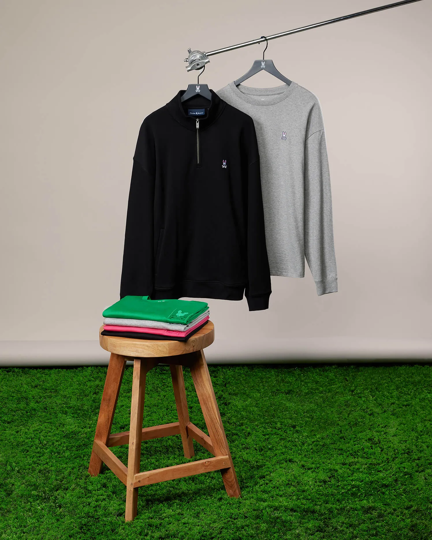 MENS YORKVILLE RELAXED FIT FLEECE HALF ZIP POPOVER - B6S454Z1FT
