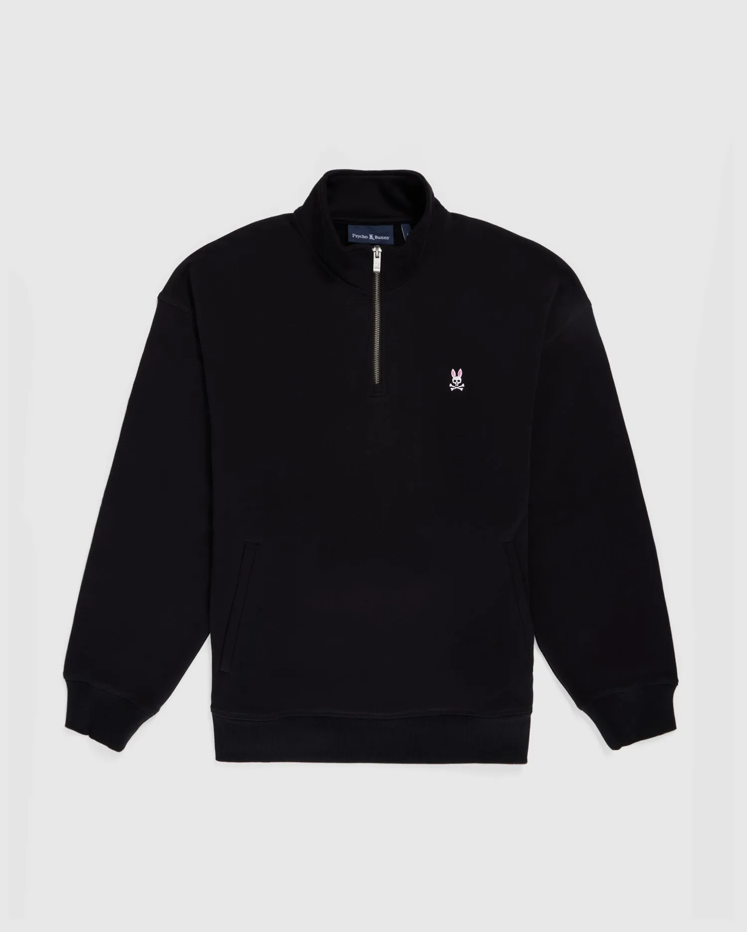 MENS YORKVILLE RELAXED FIT FLEECE HALF ZIP POPOVER - B6S454Z1FT