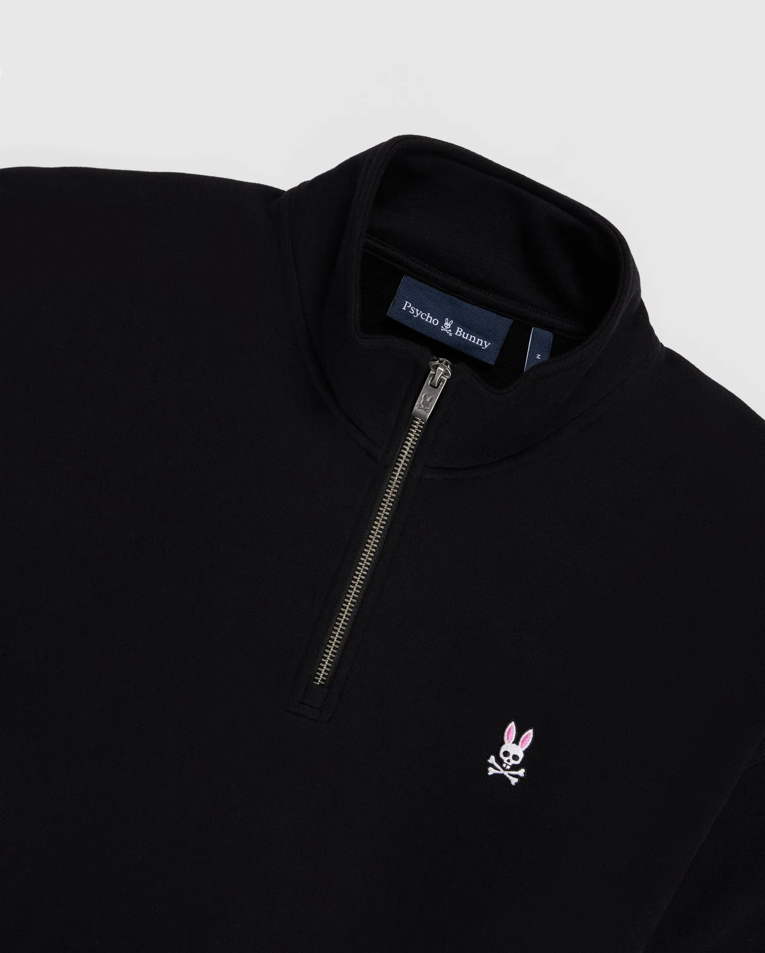 MENS YORKVILLE RELAXED FIT FLEECE HALF ZIP POPOVER - B6S454Z1FT