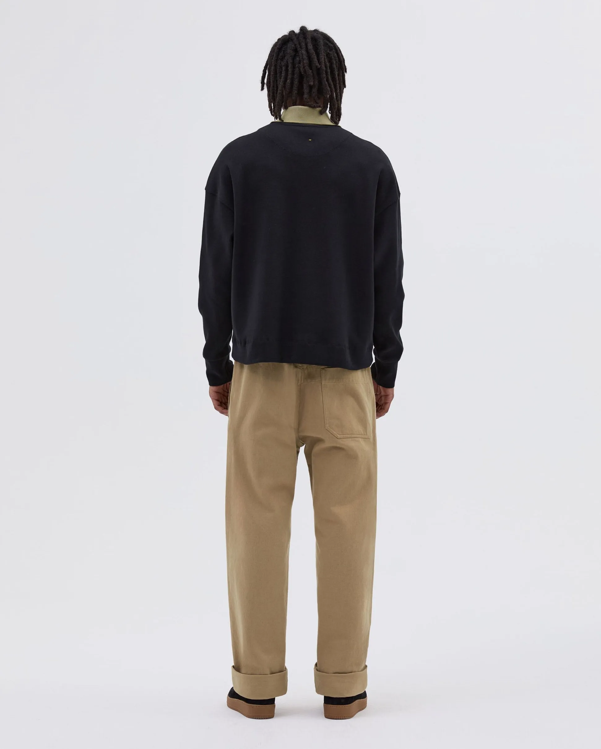 MHL ZIP POLO / BLACK