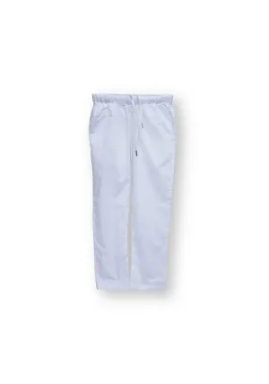 Mini Boy White Basic Trousers