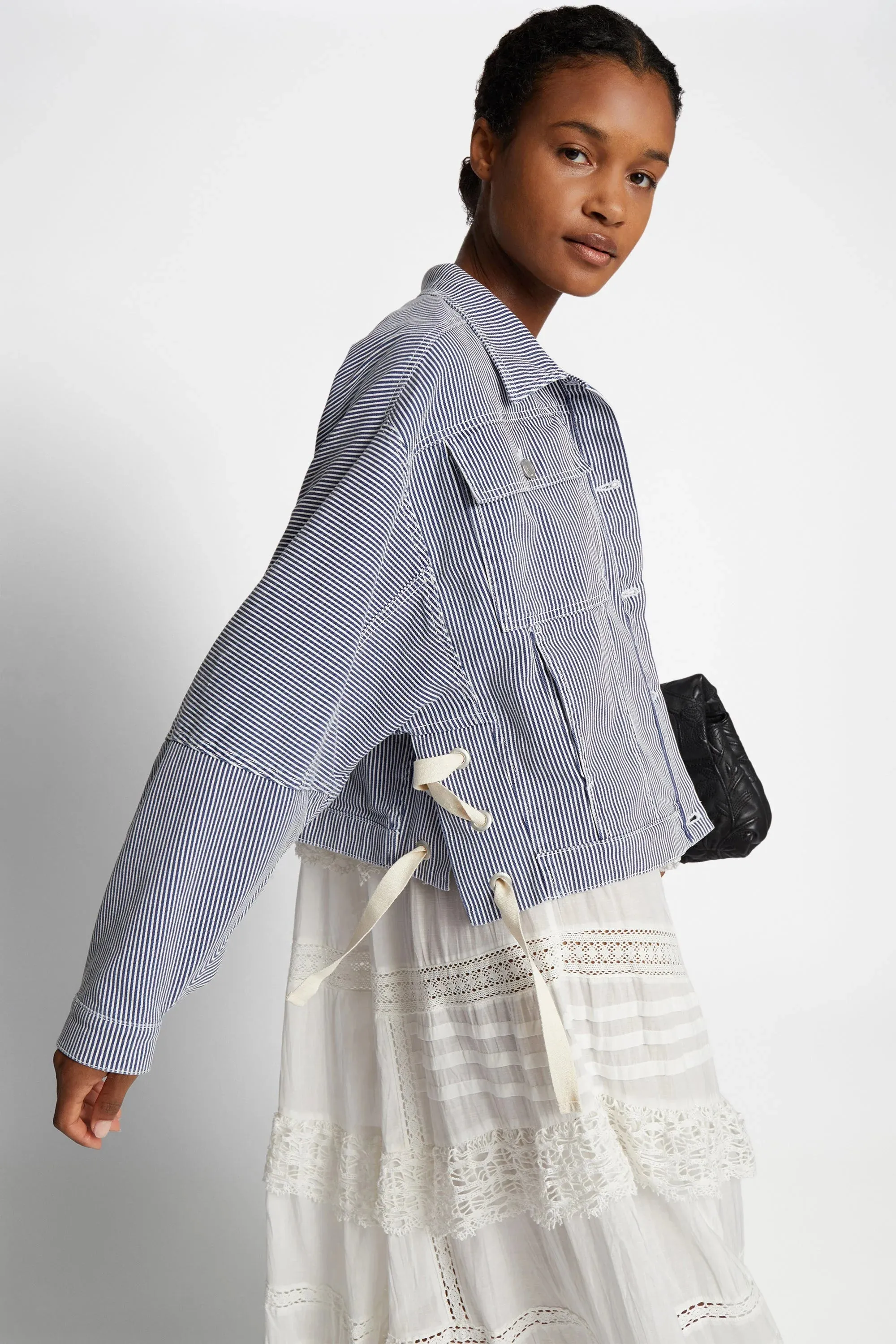 Munthe Jacket Famke navy stripes