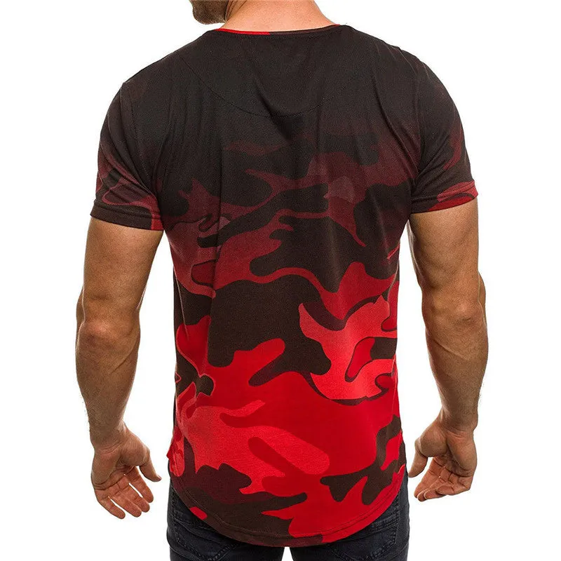 New Men's Camouflage Summer T-shirt