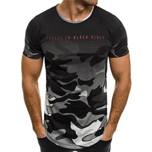 New Men's Camouflage Summer T-shirt
