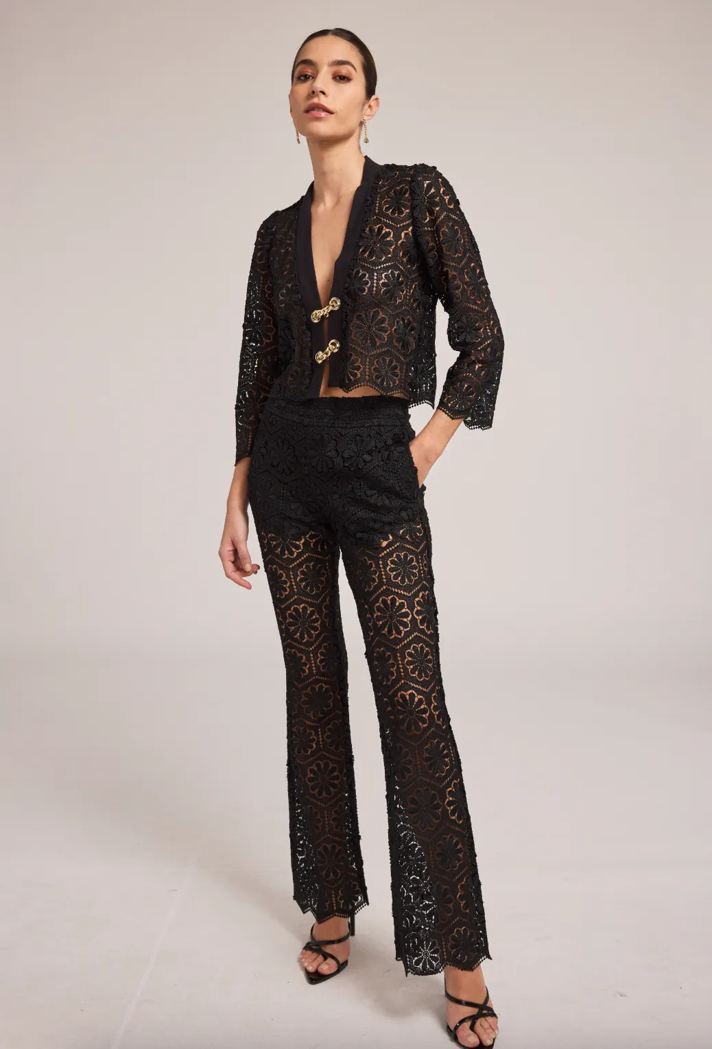 Noella Lace Top - Black