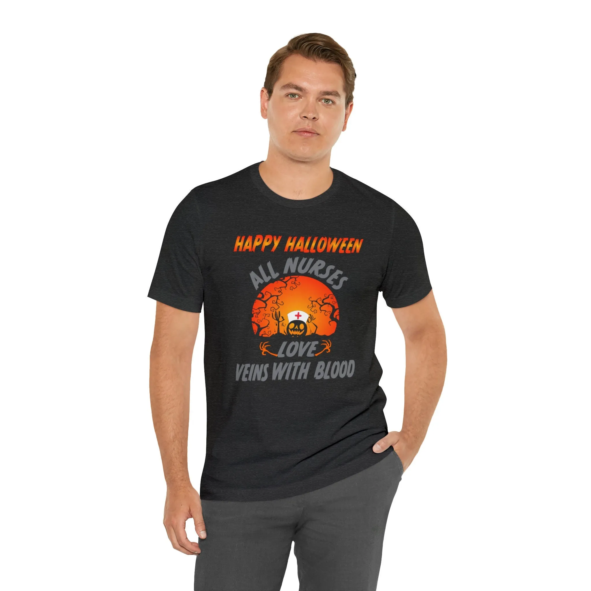 Nurses Love Veins with Blood T-shirt | m23teeshirts | Halloween shirt | Happy Halloween | Designer Shirts