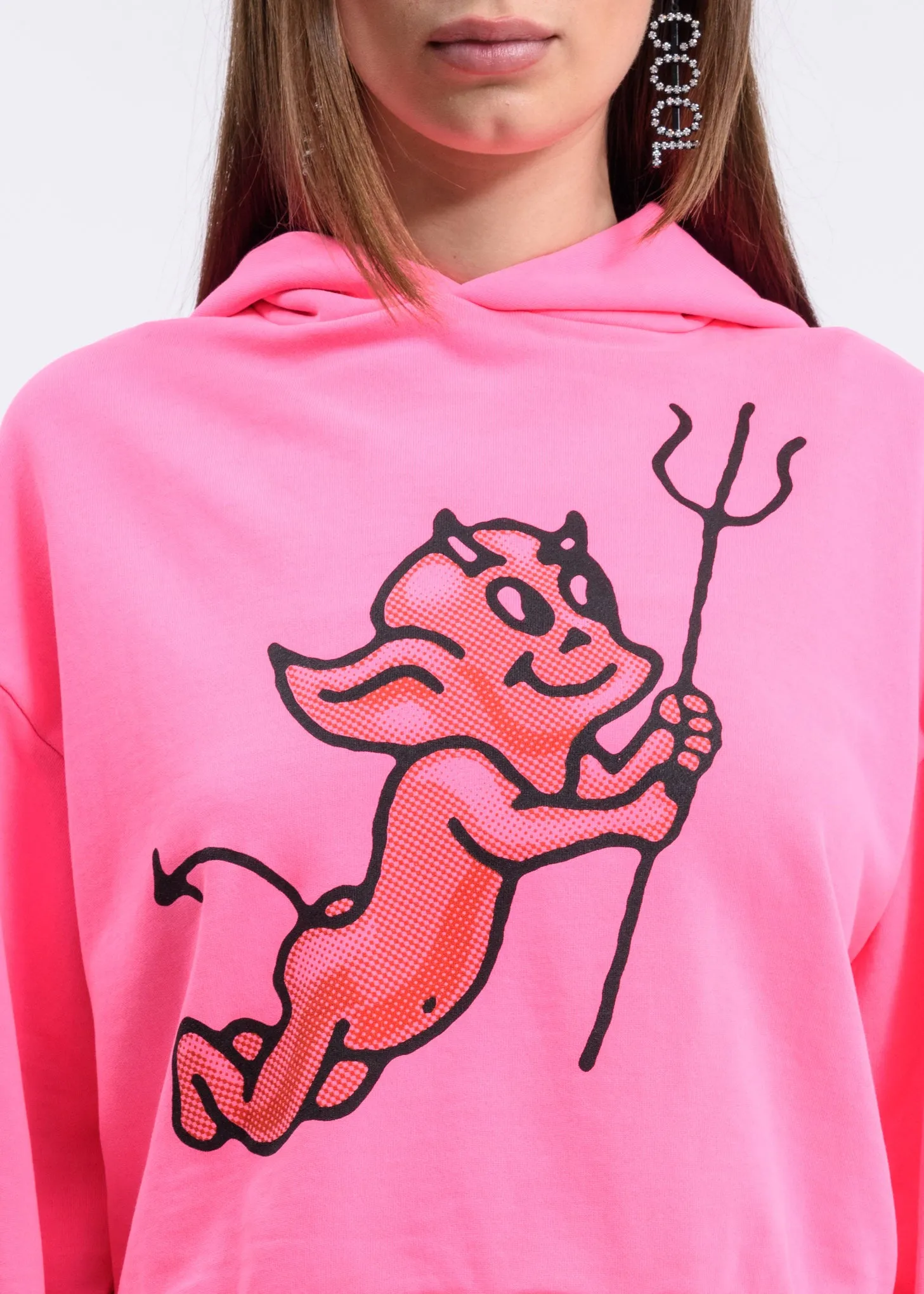 Pink Cherub Devil Hoodie