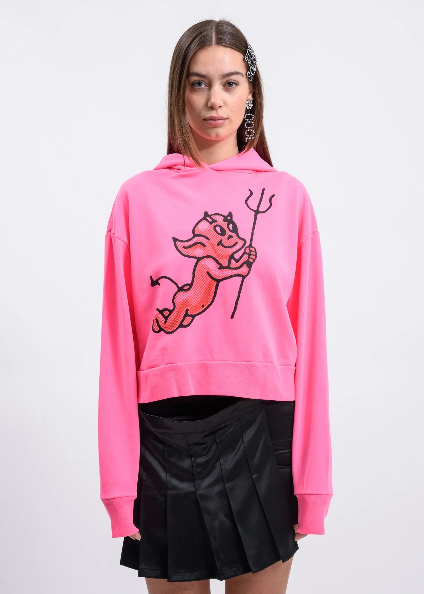 Pink Cherub Devil Hoodie