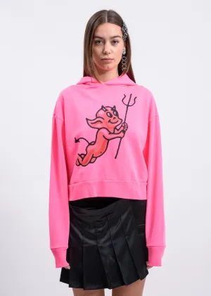 Pink Cherub Devil Hoodie