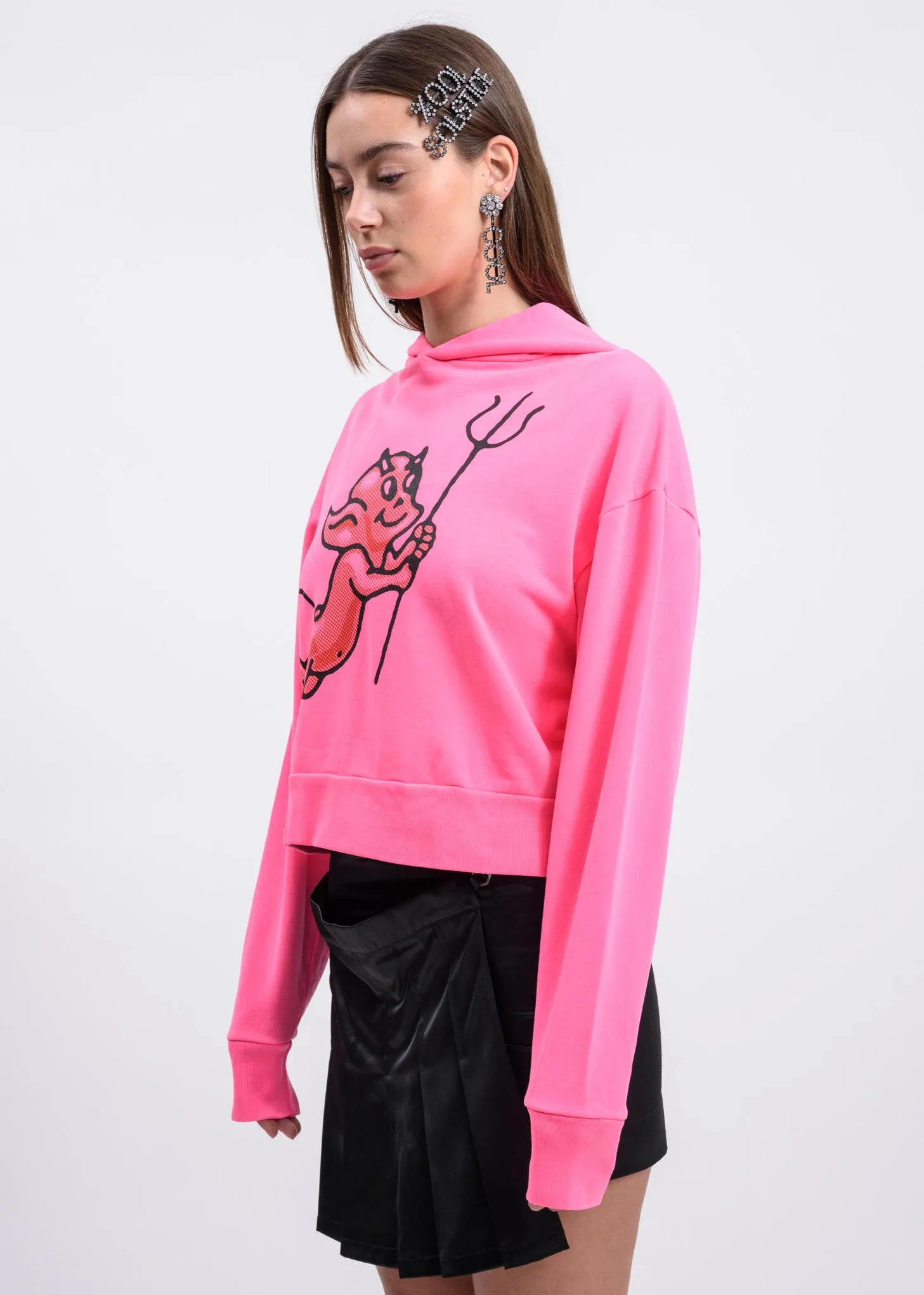 Pink Cherub Devil Hoodie