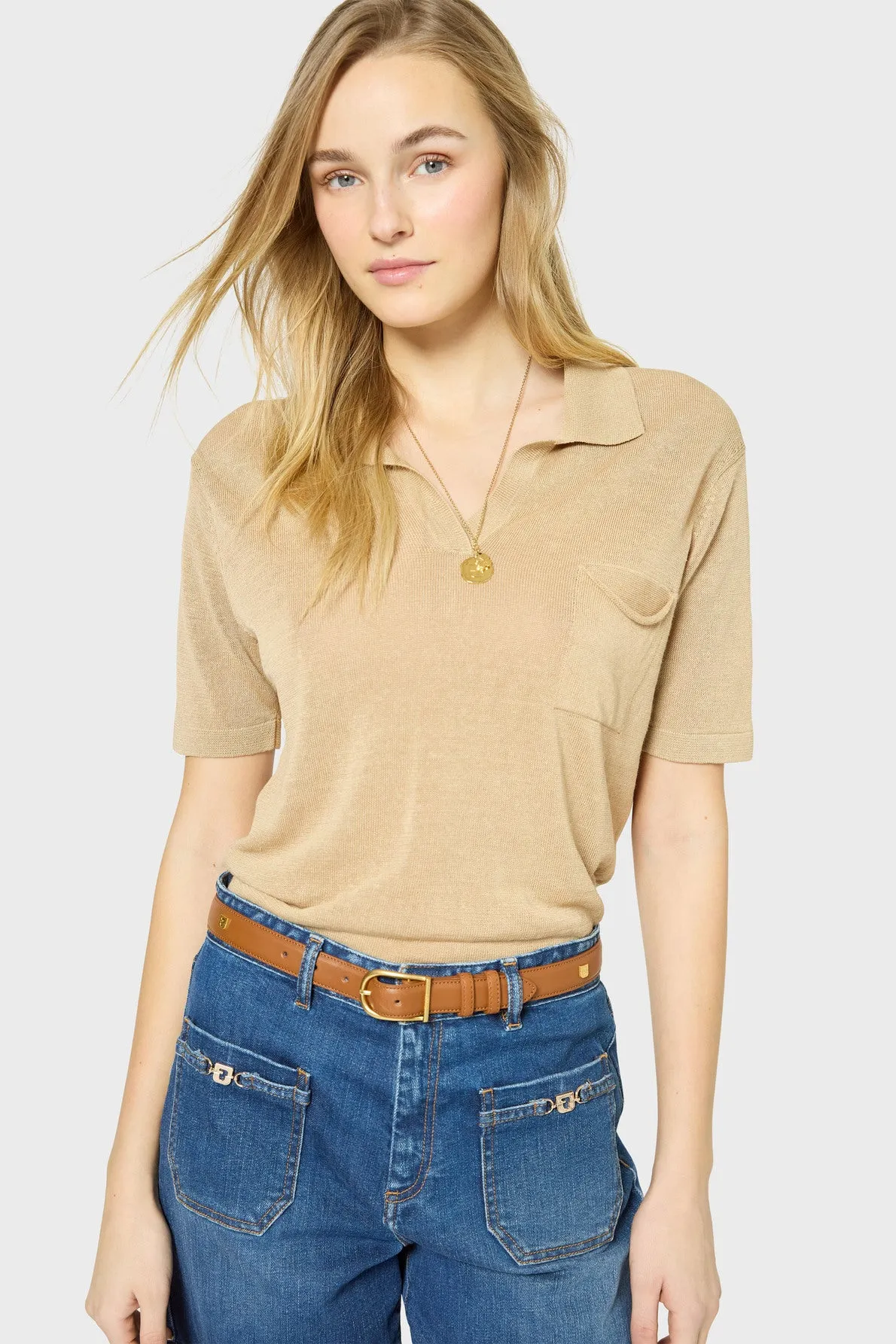 Pullover/vest Jasmine Dbu09b218 Camel