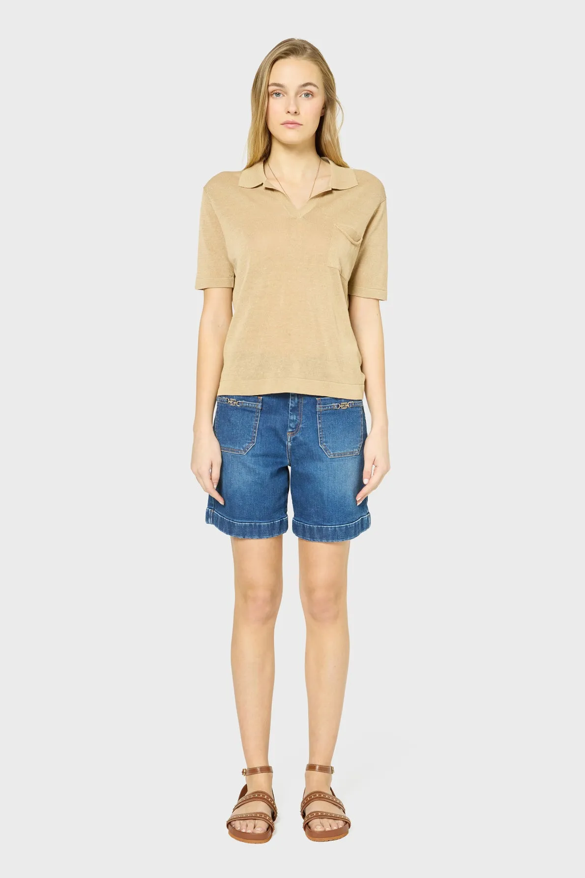 Pullover/vest Jasmine Dbu09b218 Camel
