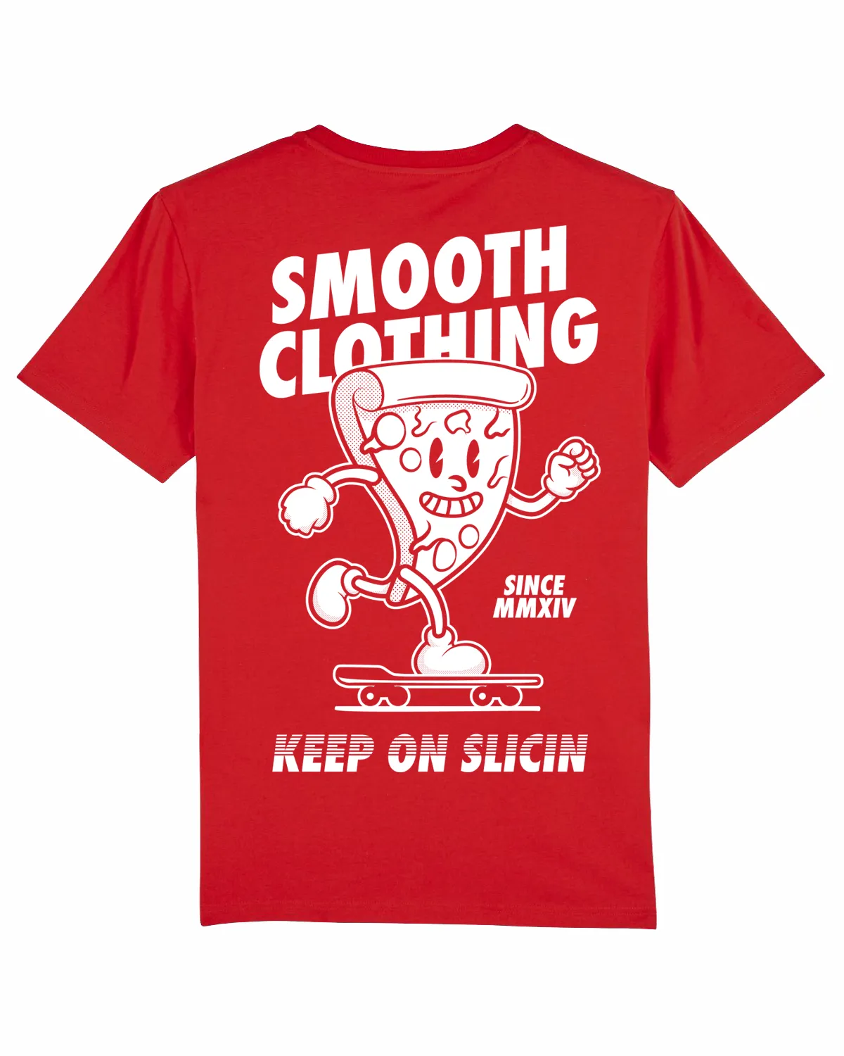 Red Kids T / Slice White Front Back Boys