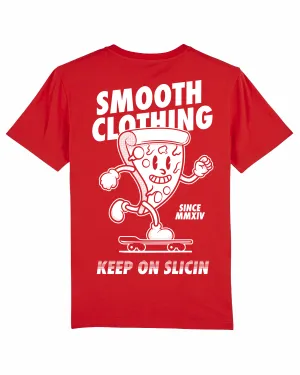 Red Kids T / Slice White Front Back Boys