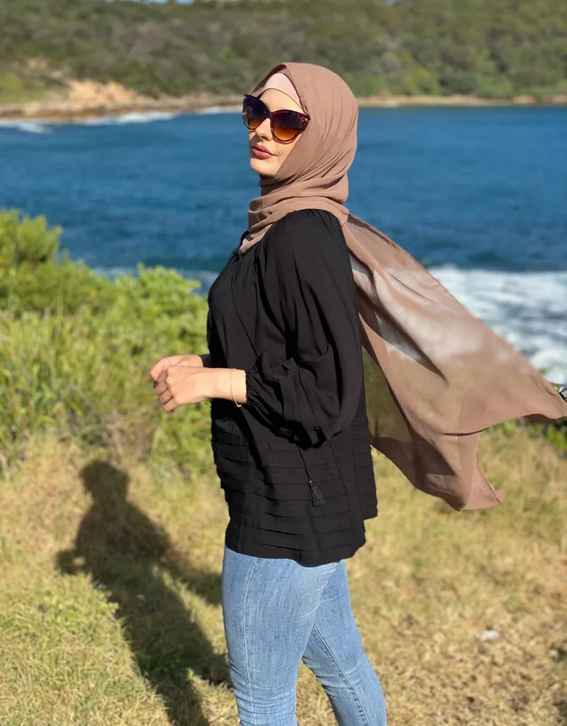 Regina Pleat Top
