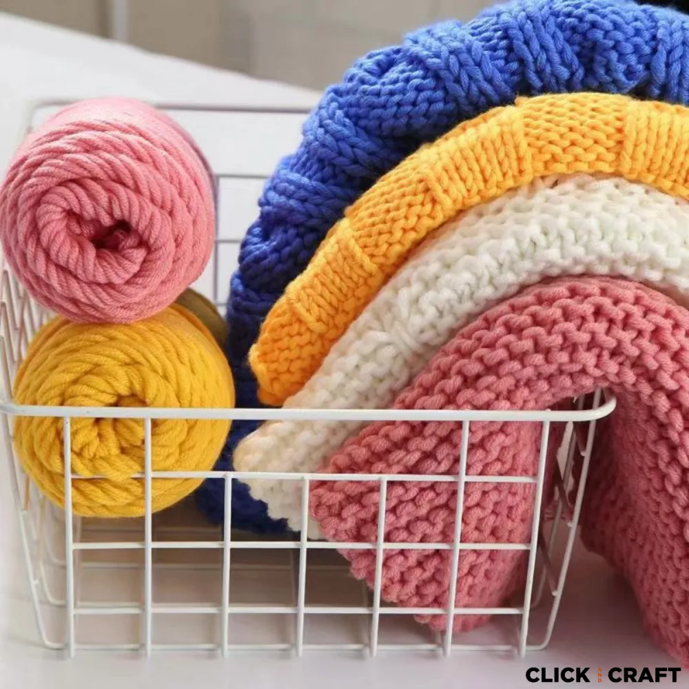Rose Knitting Cotton Yarn | 8-ply Light Worsted Double Knitting