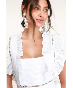 Ruffle Sleeveless Blouse