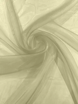 Sage 58/60"Wide 100% Polyester Soft Light Weight, Sheer Crystal Organza Fabric Sold By The Yard