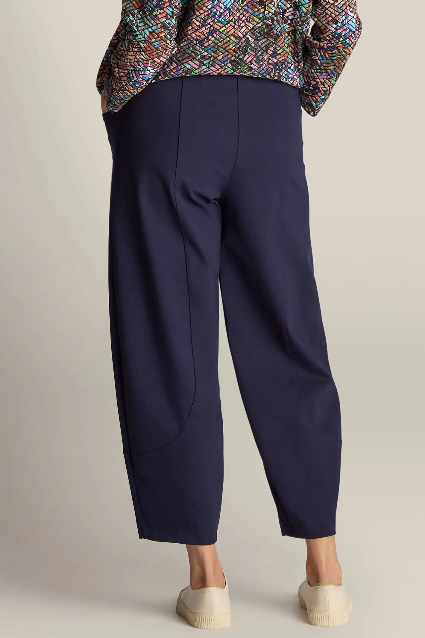 Sahara SPP20251-P Midnight Navy Ponte Bubble Trousers