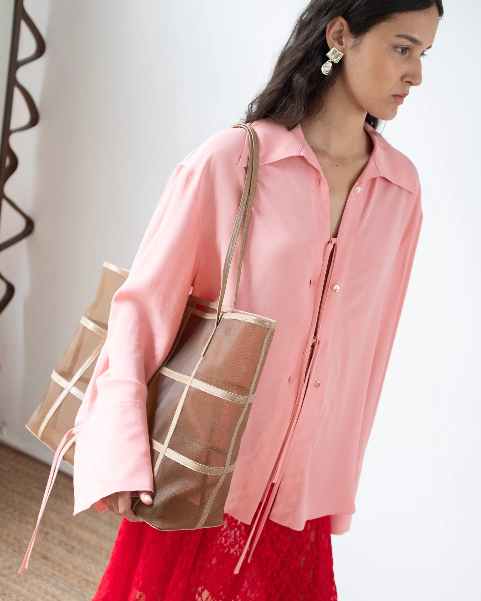 Saskia Shirt Crepe Viscose Pink