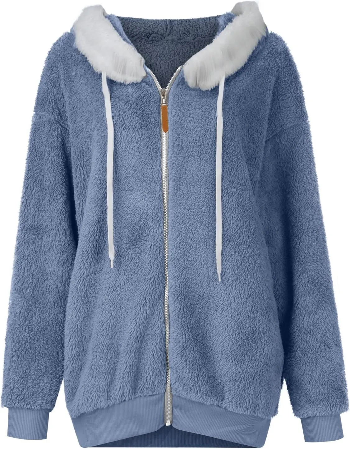SGASY Women's Fleece Jackets & Coats 2024 Fall Long Sleeve Lightweight Knit Sweater Open Front Cardigans Outwear Coat