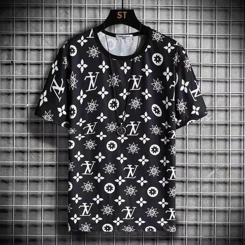 Short Sleeve T-Shirt Summer Trendy Tops Round-Neck Matching T-Shirt