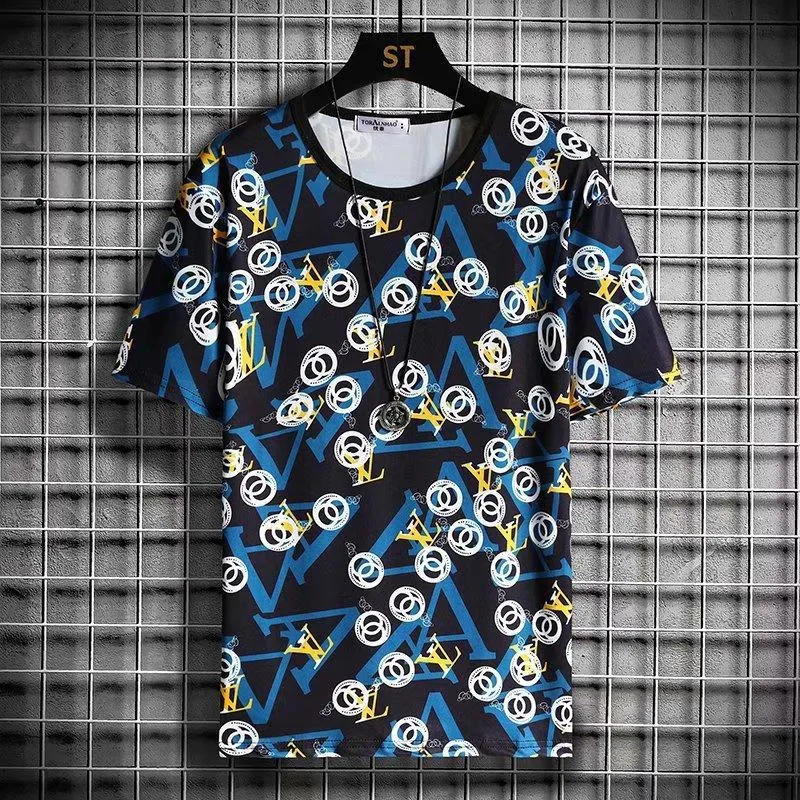 Short Sleeve T-Shirt Summer Trendy Tops Round-Neck Matching T-Shirt