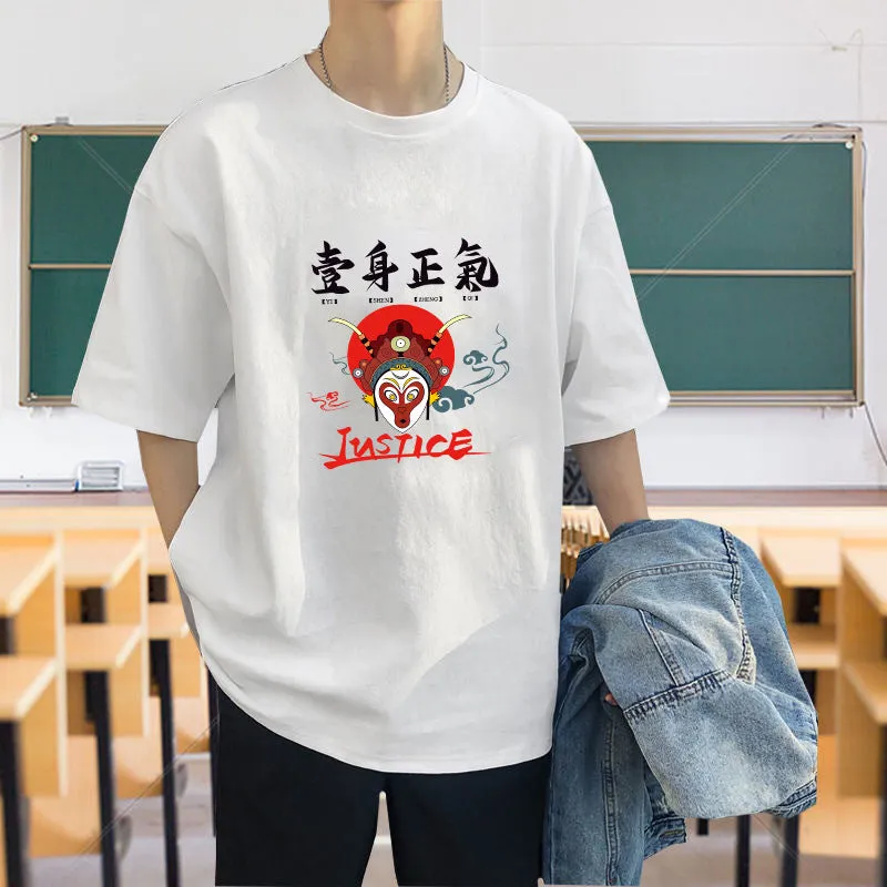 Short Sleeve T-Shirt TT-Shirt INS Summer Cotton Trendy Loose Tops T-Shirt