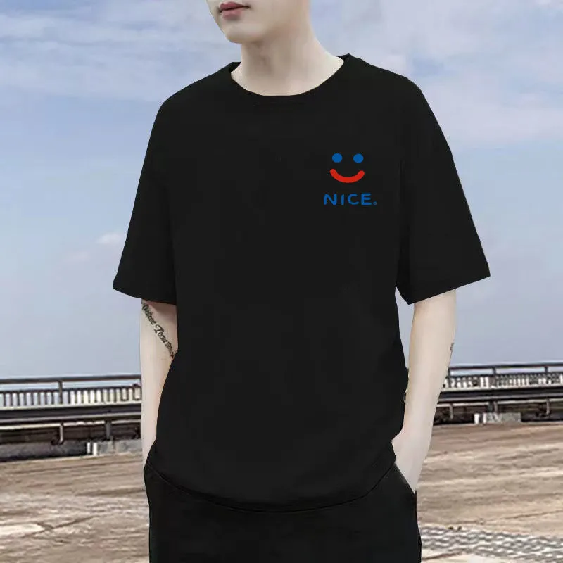 Short Sleeve T-Shirt TT-Shirt INS Summer Cotton Trendy Loose Tops T-Shirt