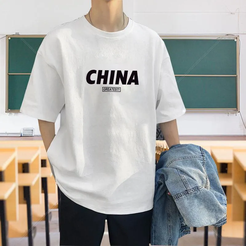 Short Sleeve T-Shirt TT-Shirt INS Summer Cotton Trendy Loose Tops T-Shirt