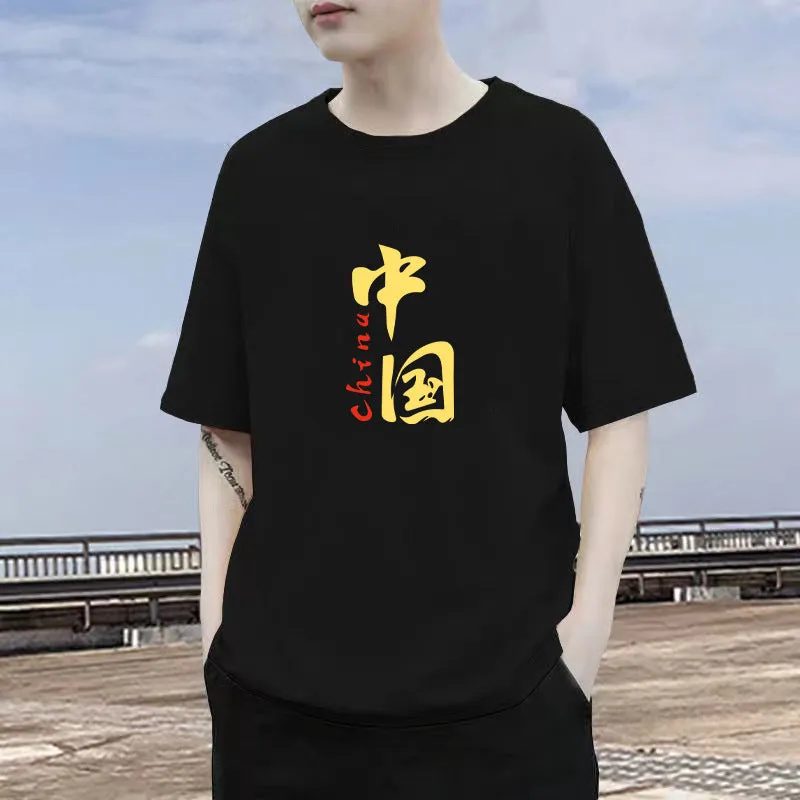 Short Sleeve T-Shirt TT-Shirt INS Summer Cotton Trendy Loose Tops T-Shirt