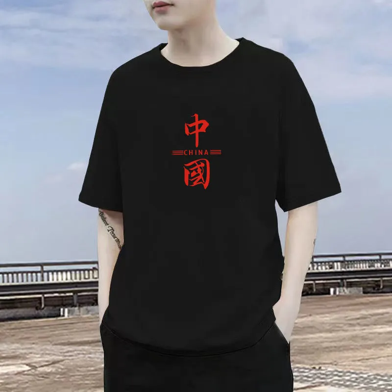 Short Sleeve T-Shirt TT-Shirt INS Summer Cotton Trendy Loose Tops T-Shirt