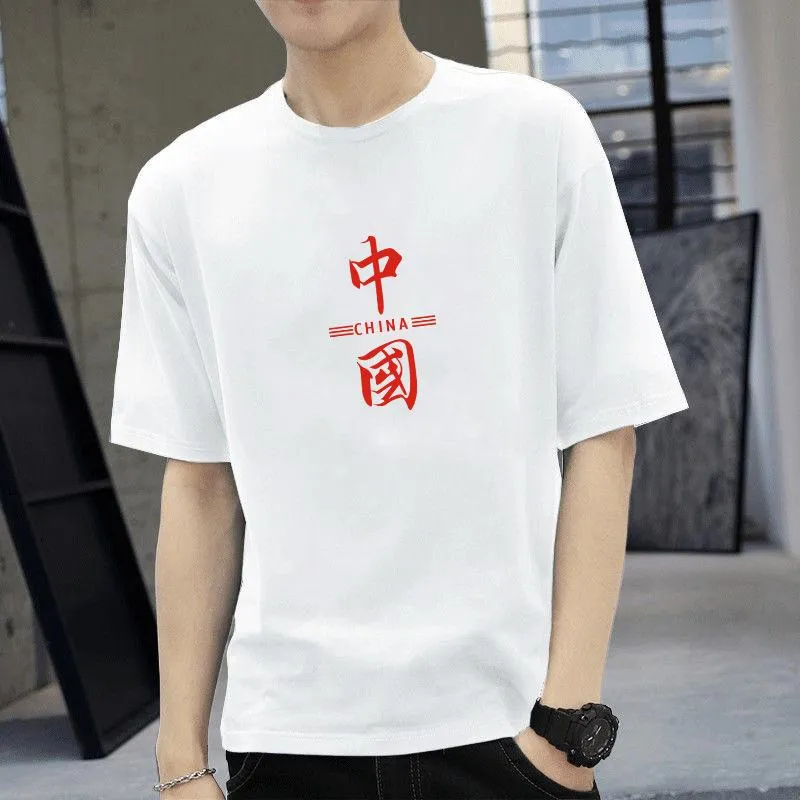 Short Sleeve T-Shirt TT-Shirt INS Summer Cotton Trendy Loose Tops T-Shirt