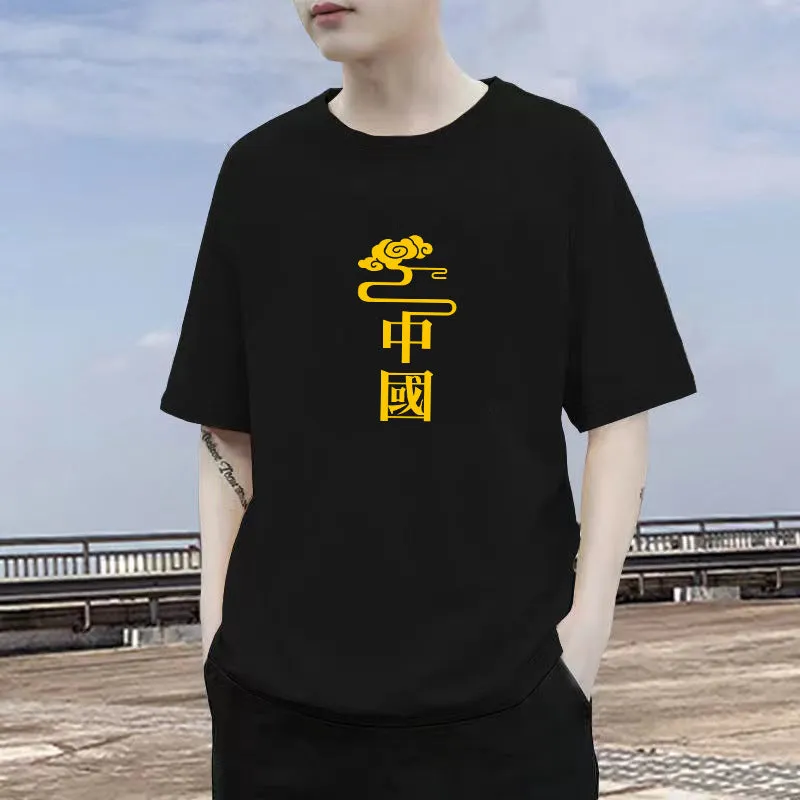 Short Sleeve T-Shirt TT-Shirt INS Summer Cotton Trendy Loose Tops T-Shirt
