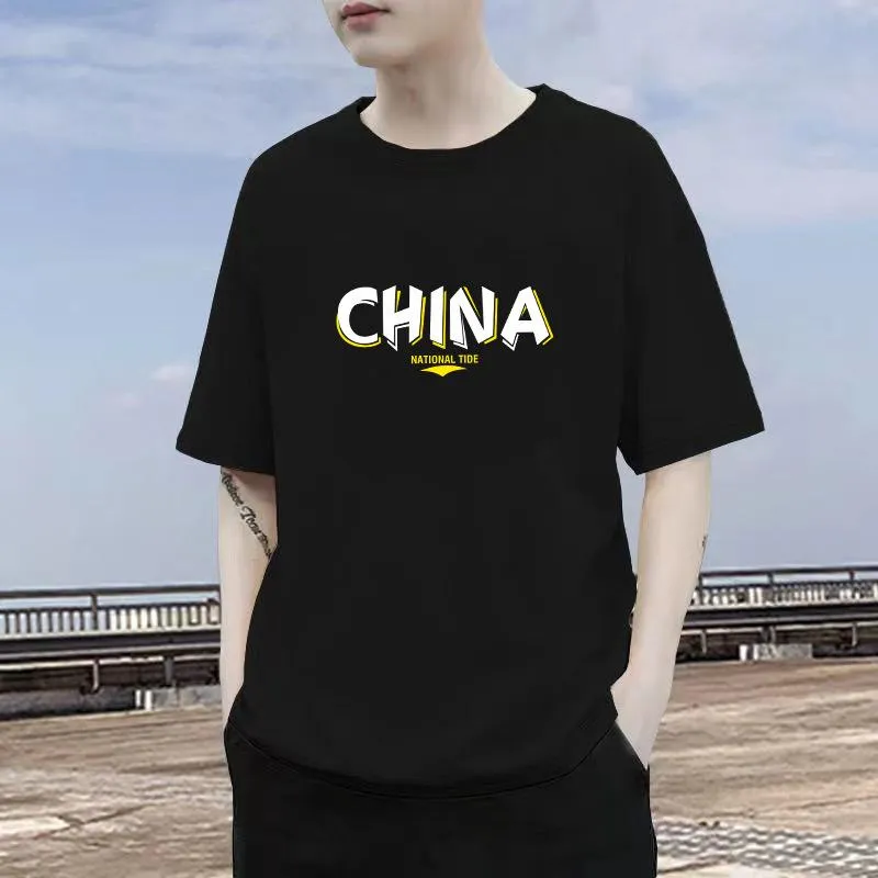 Short Sleeve T-Shirt TT-Shirt INS Summer Cotton Trendy Loose Tops T-Shirt