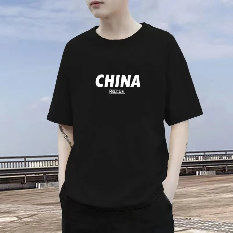 Short Sleeve T-Shirt TT-Shirt INS Summer Cotton Trendy Loose Tops T-Shirt