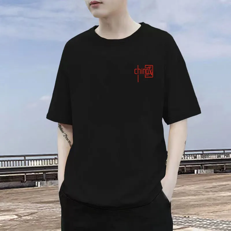 Short Sleeve T-Shirt TT-Shirt INS Summer Cotton Trendy Loose Tops T-Shirt