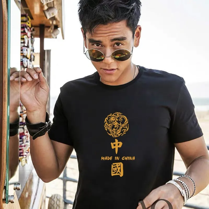 Short Sleeve T-Shirt TT-Shirt INS Summer Cotton Trendy Loose Tops T-Shirt