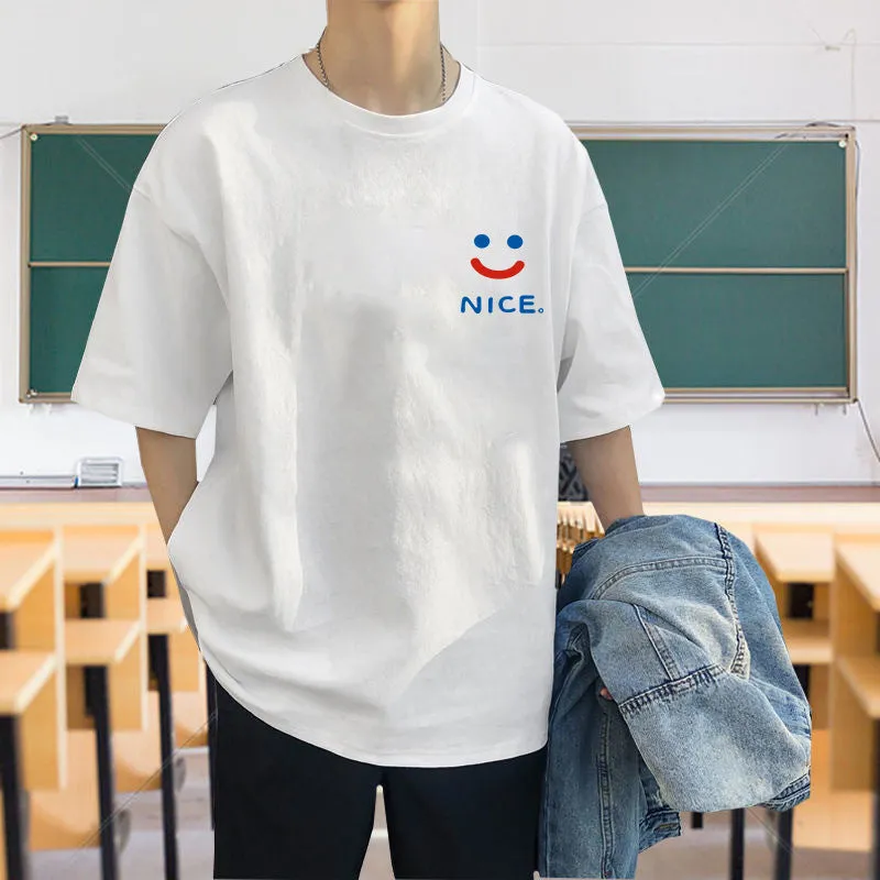 Short Sleeve T-Shirt TT-Shirt INS Summer Cotton Trendy Loose Tops T-Shirt