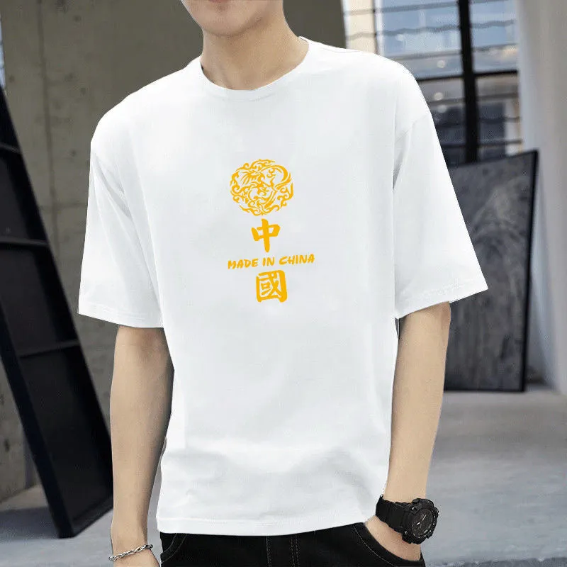 Short Sleeve T-Shirt TT-Shirt INS Summer Cotton Trendy Loose Tops T-Shirt